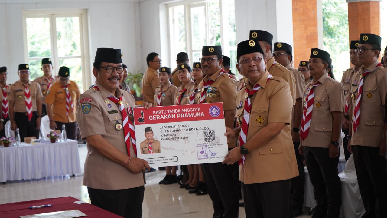 Bupati Sutjidra Resmi Pimpin Majelis Pembimbing Pramuka Buleleng 2025–2030