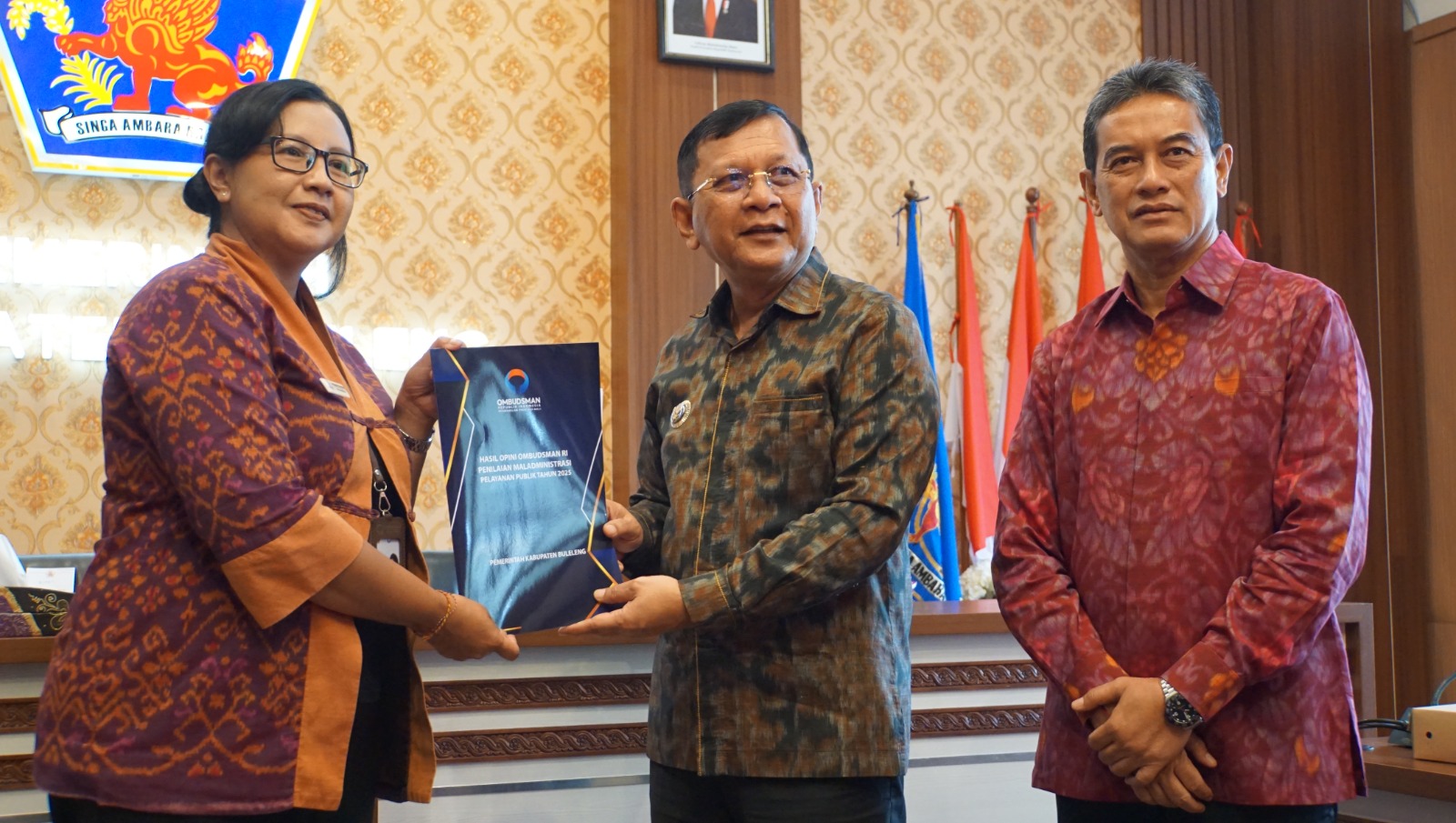 Pemkab Buleleng Raih Opini Kualitas Tinggi Pelayanan Publik 2025 dari Ombudsman RI