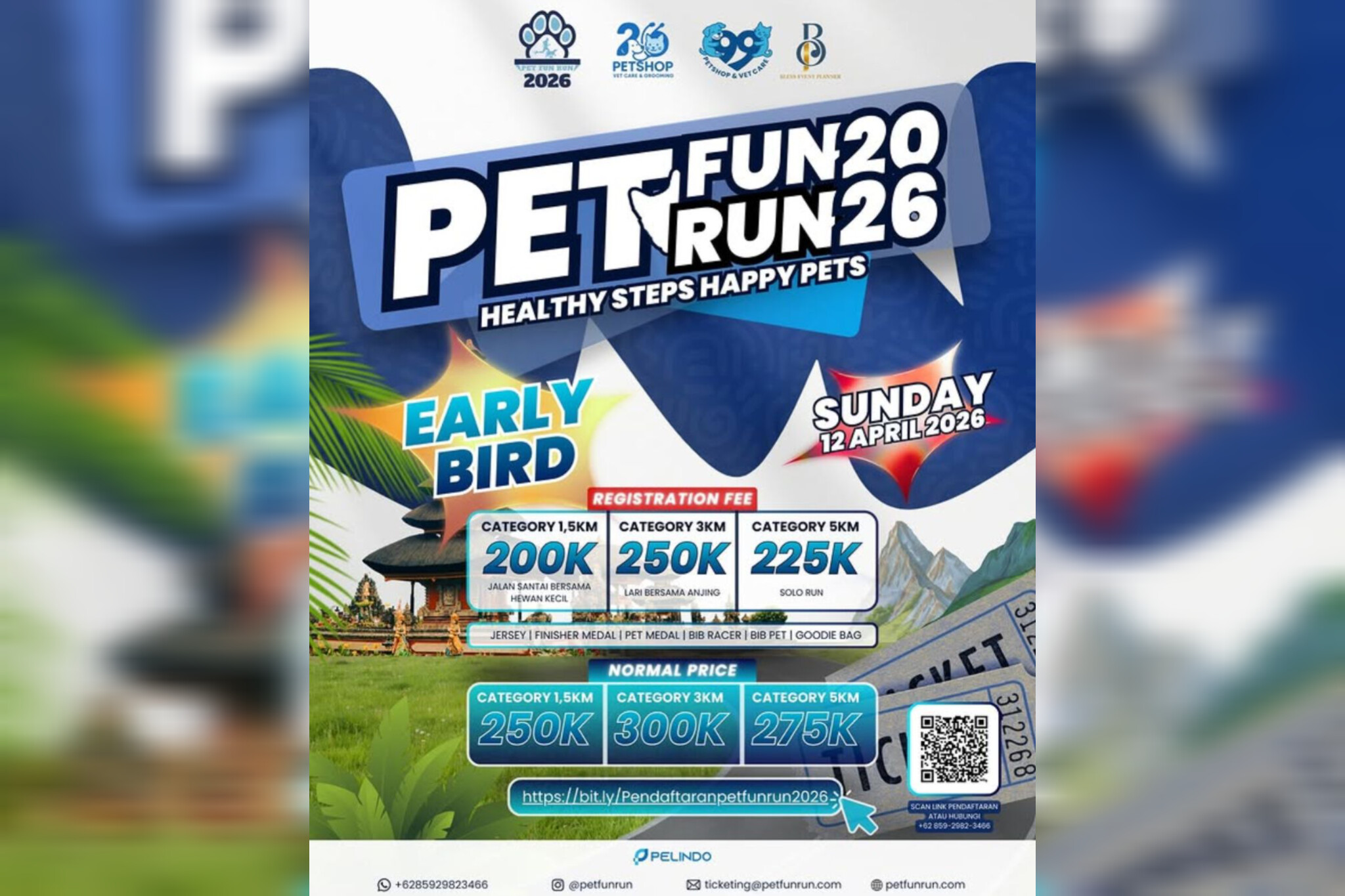 Pet Fun Run 2026 Diluncurkan di Bali, Targetkan 1.000 Peserta