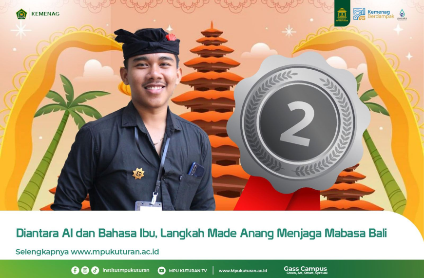 Diantara AI dan Bahasa Ibu, Langkah Made Anang Menjaga Mabasa Bali
