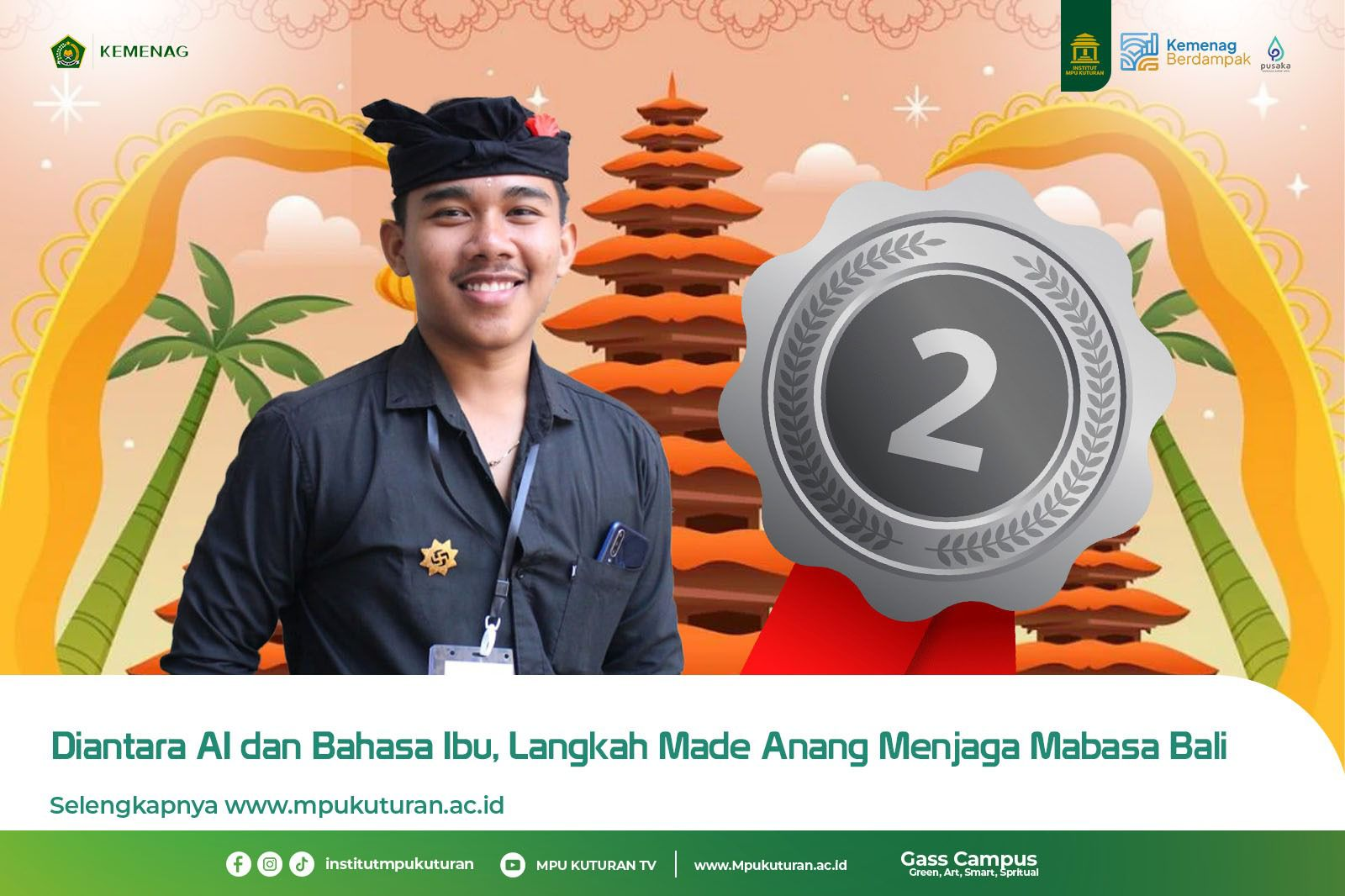 Diantara AI dan Bahasa Ibu, Langkah Made Anang Menjaga Mabasa Bali