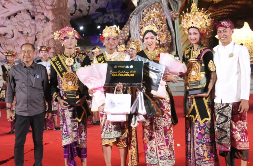 Malam Puncak Penuh Pesona, Velia–Raditya Raih Predikat Jegeg Bagus Buleleng 2026