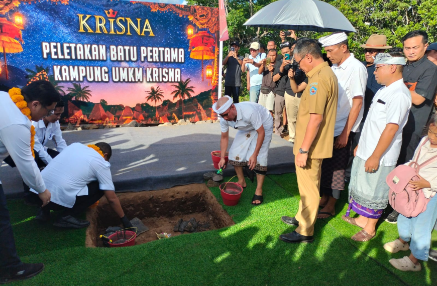 Pembangunan Kampung UMKM Krisna Dimulai di Dencarik, Dorong Ekonomi Lokal Berbasis Budaya