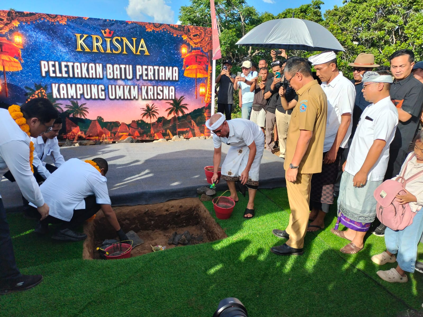 Pembangunan Kampung UMKM Krisna Dimulai di Dencarik, Dorong Ekonomi Lokal Berbasis Budaya
