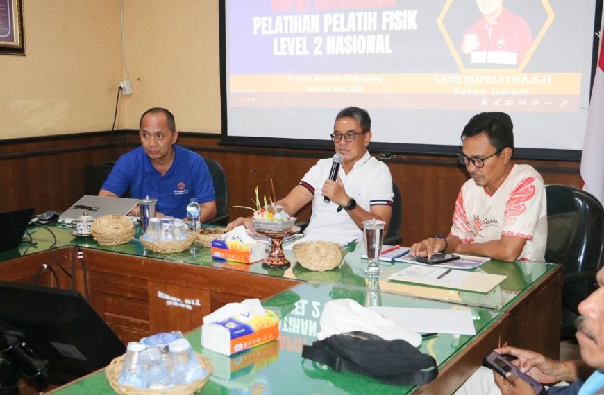 KONI Buleleng Perkuat SDM Pelatih, Pelatihan Fisik Level 2 Nasional Segera Digelar