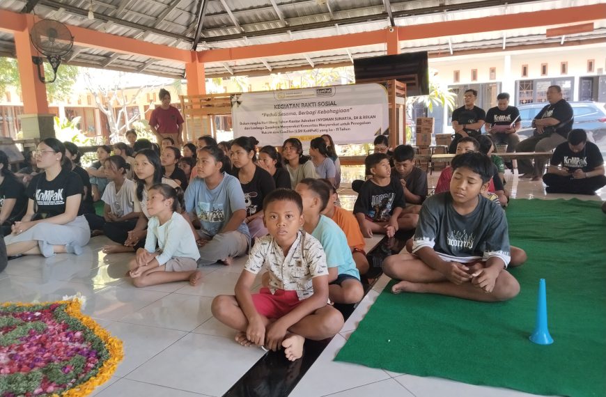 INS dan KoMPaK Rayakan 11 Tahun dengan Baksos, Salurkan Bantuan ke Panti Asuhan Narayan Seva