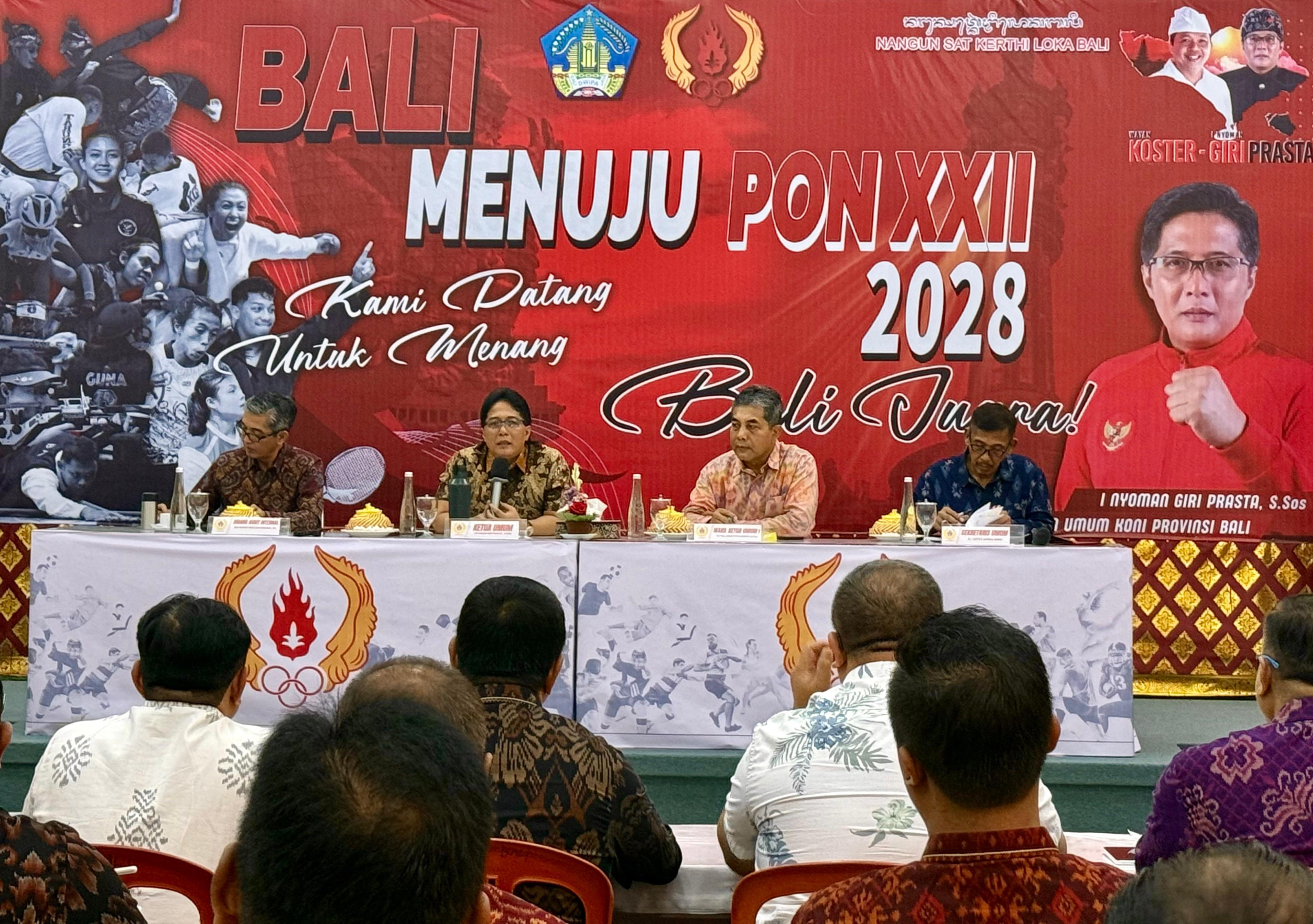 Giri Prasta Konsolidasikan Pengurus KONI Bali, Prioritaskan PORPROV dan Roadmap Menuju PON