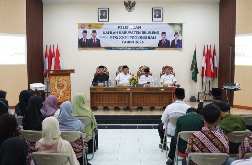 Lepas Kafilah MTQ XXXI Bali, Wabup Buleleng Optimistis Raih Prestasi Terbaik