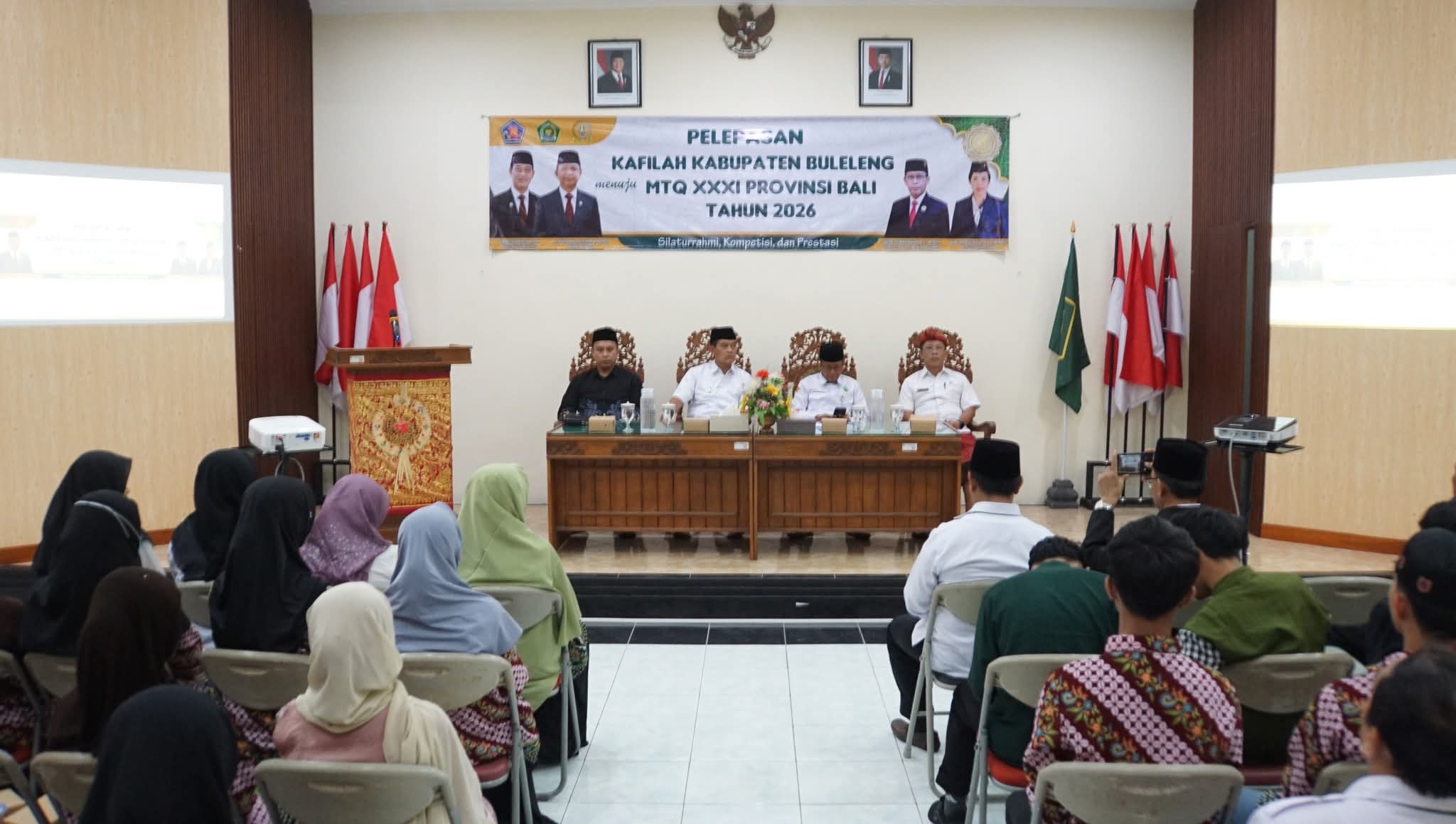 Lepas Kafilah MTQ XXXI Bali, Wabup Buleleng Optimistis Raih Prestasi Terbaik