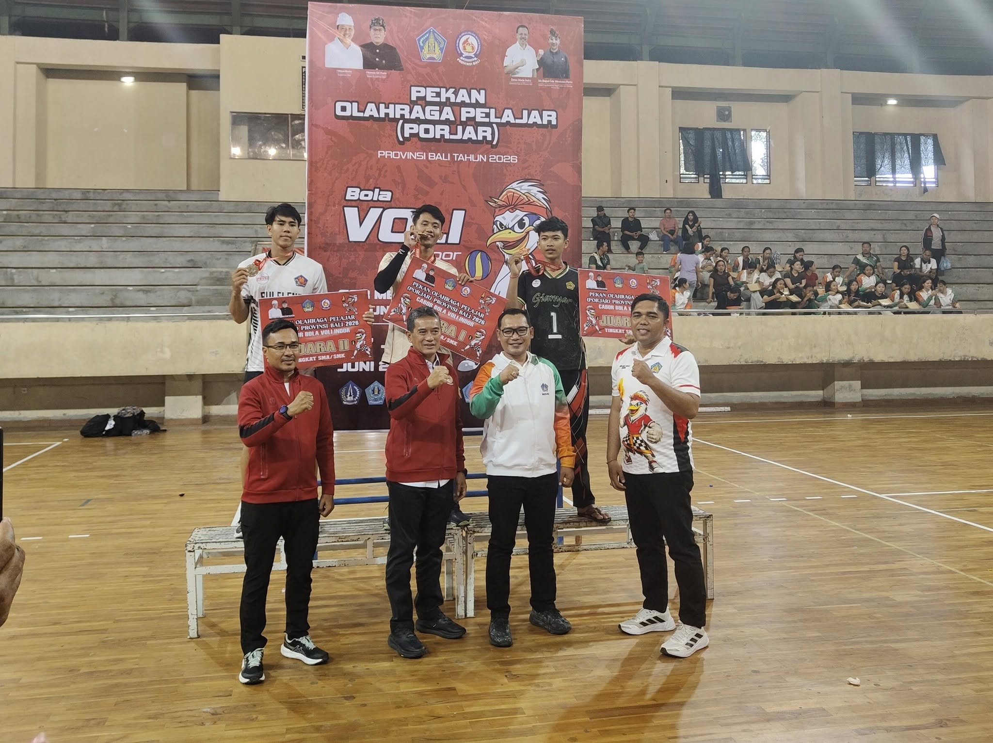 Semangat Juang Hingga Akhir, Tim Voli Buleleng Raih Juara II PORJAR Bali 2026