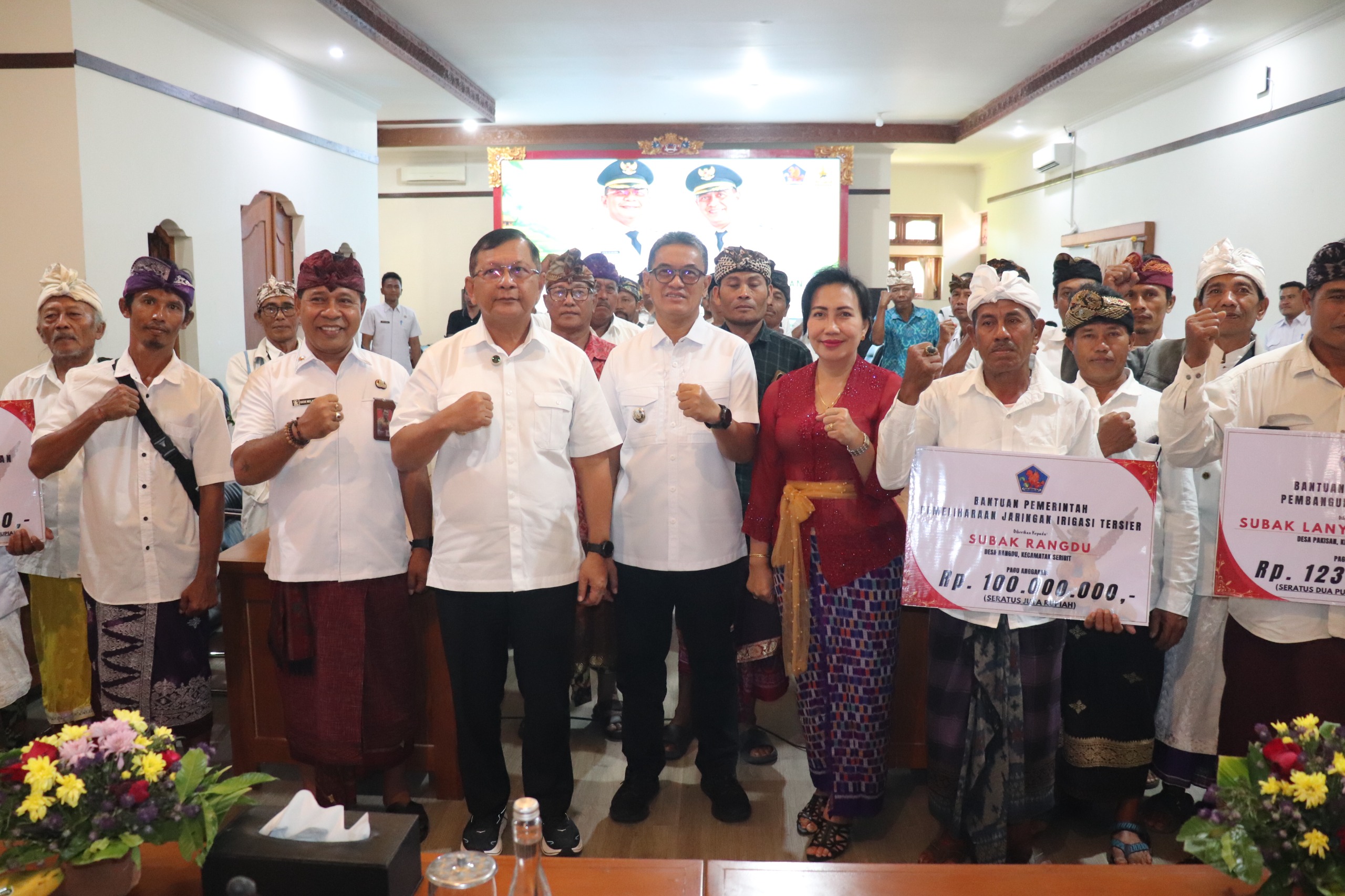 Infrastruktur Irigasi Diperkuat, Puluhan Subak di Buleleng Terima Bantuan Rp3,6 Miliar