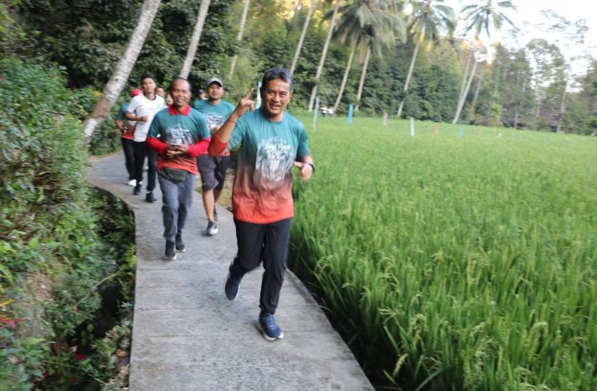 Sudaji Jadi Lintasan Kebersamaan, Wabup Supriatna Ikuti Fun Run 6K Bernuansa Alam Pedesaan
