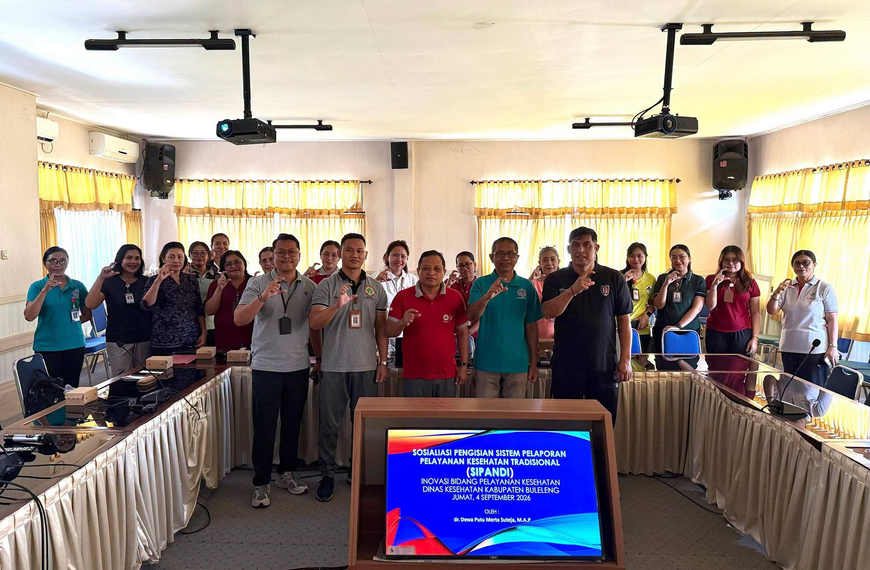 SIPANDI Diterapkan di Puskesmas Buleleng, Pelayanan Kesehatan Tradisional Mulai Terdata Terintegrasi